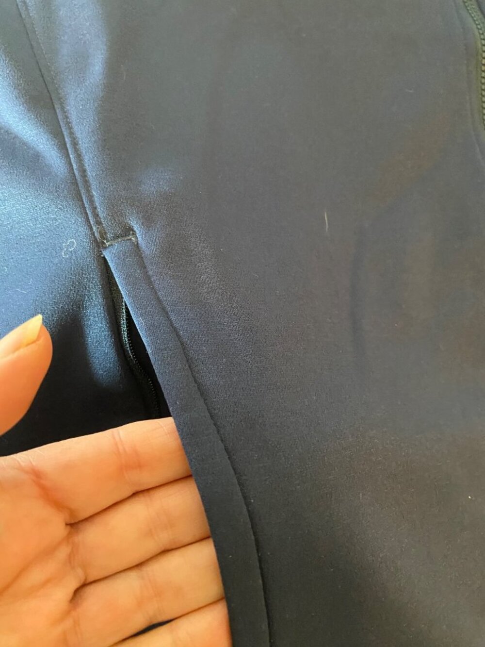 The North Face Mens Navy Full-Zip Fleece Jacket XL Polyester Lightweight Outdoor - Picture 7 of 11